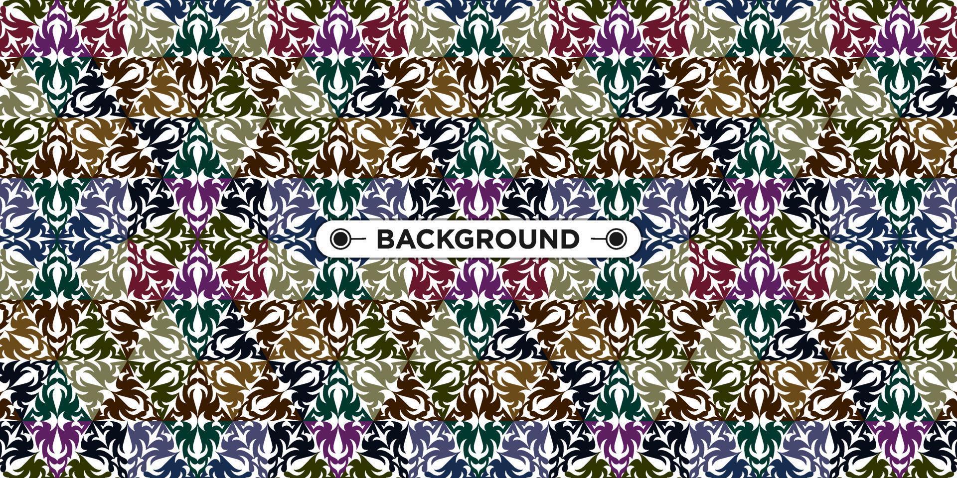 Unique colorful ethnic seamless pattern background vector