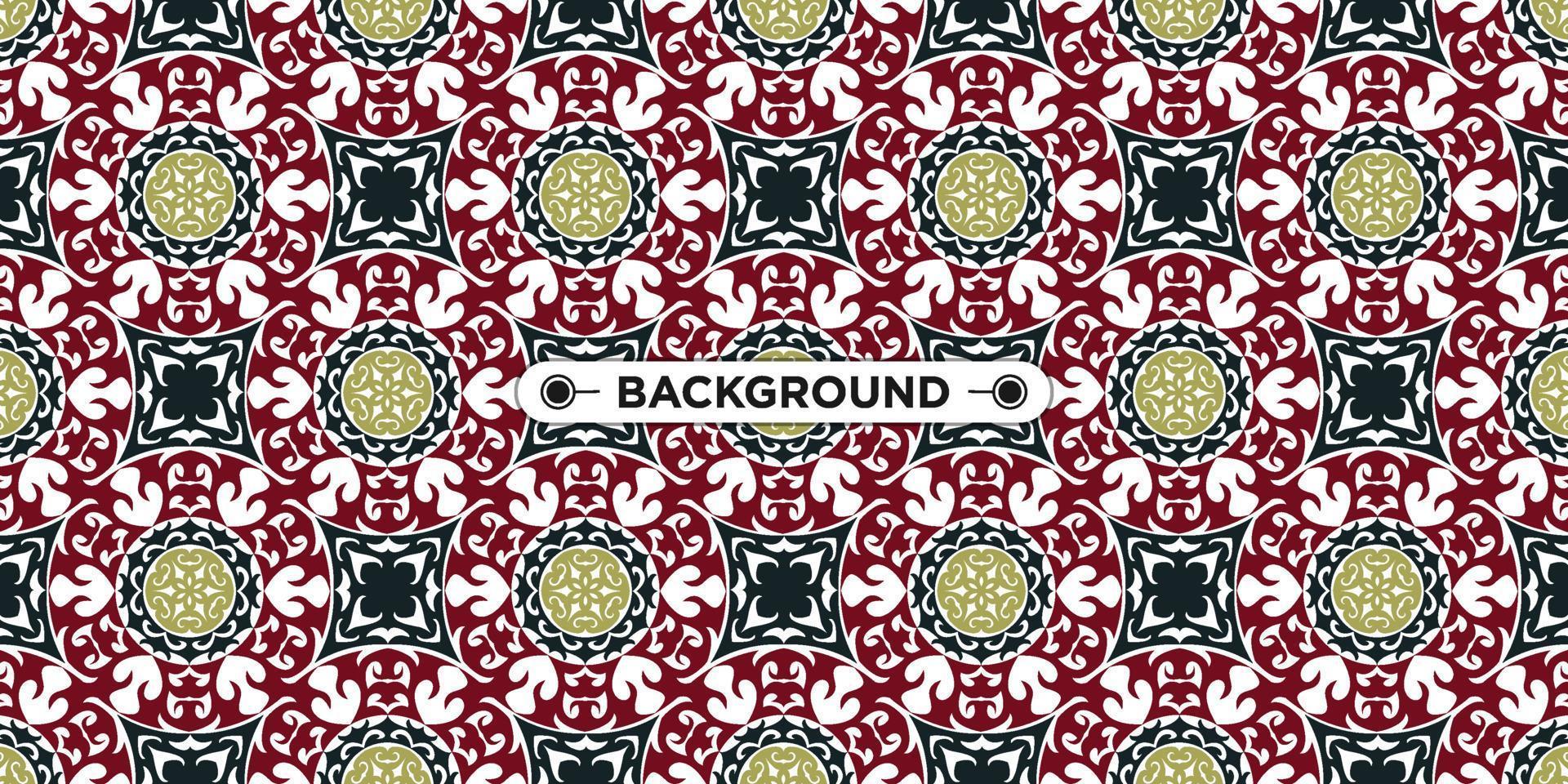 Unique colorful ethnic seamless pattern background vector