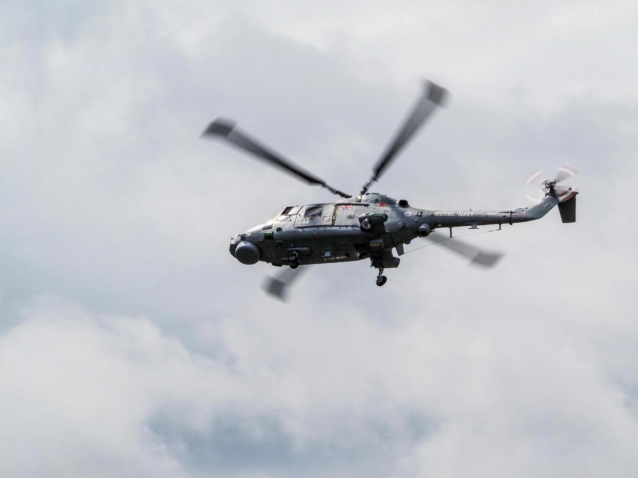 Biggin Hill, Kent, UK, 2014. Royal Navy Black Cat Lynx photo