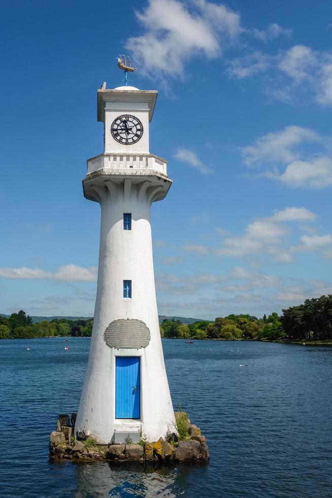 CARDIFF, WALES, UK, 2013. Lighthouse in Roath Park commemorating Captain Scotts ill-fated voyage to the Antartic in Cardiff on June 8, 2013 photo