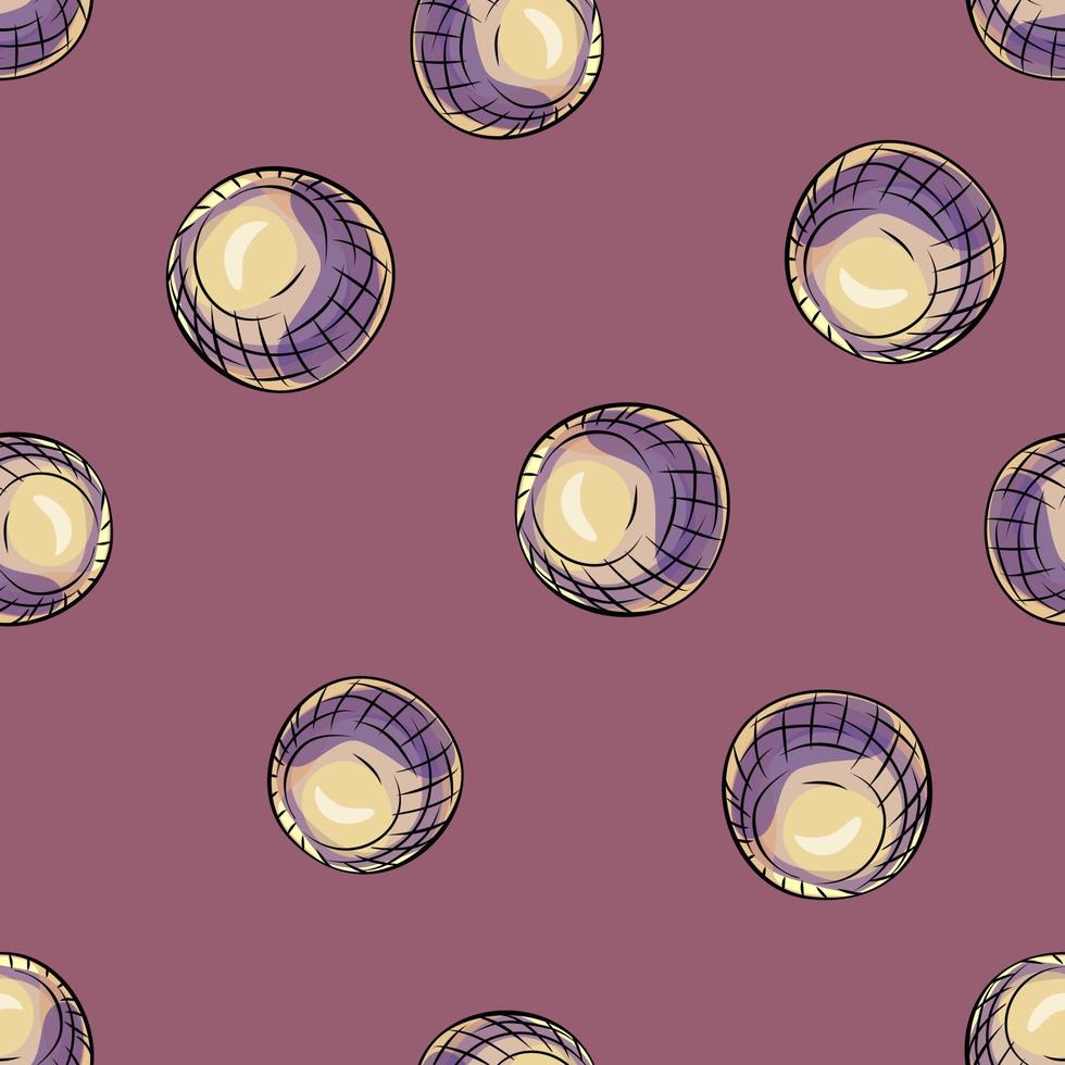 Glass balls seamless pattern. Decorative shapes background. vector