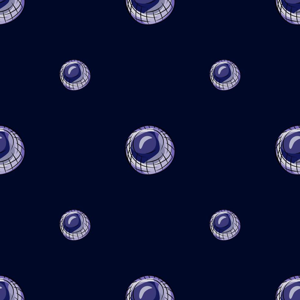 Glass balls seamless pattern. Decorative shapes background. vector
