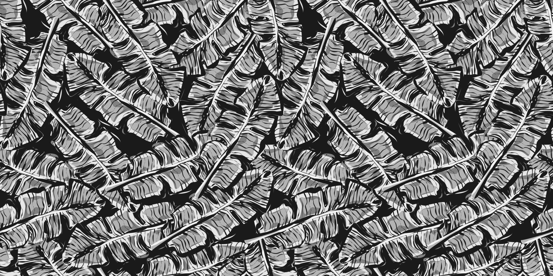 Abstract tropical leaf seamless pattern. Camouflage background of exotic leaves. vector