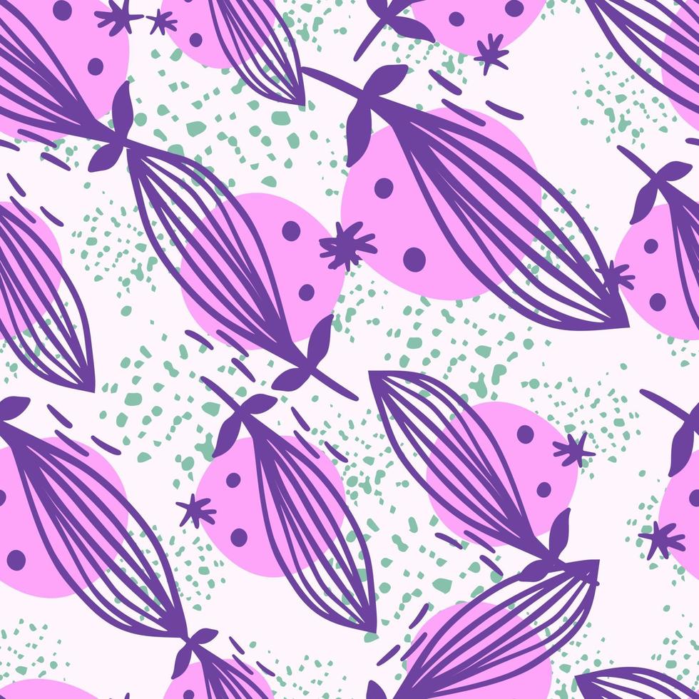 Creative leaves seamless pattern. Contemporary floral leaf wallpaper. vector