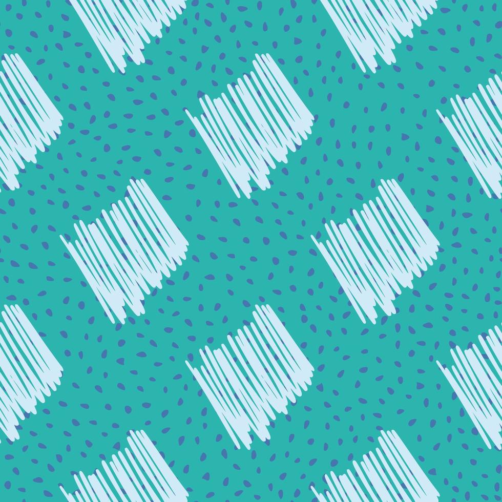 Brushstrokes and thin stripes seamless pattern. Cross Hatching endless background. Grunge backdrop. vector