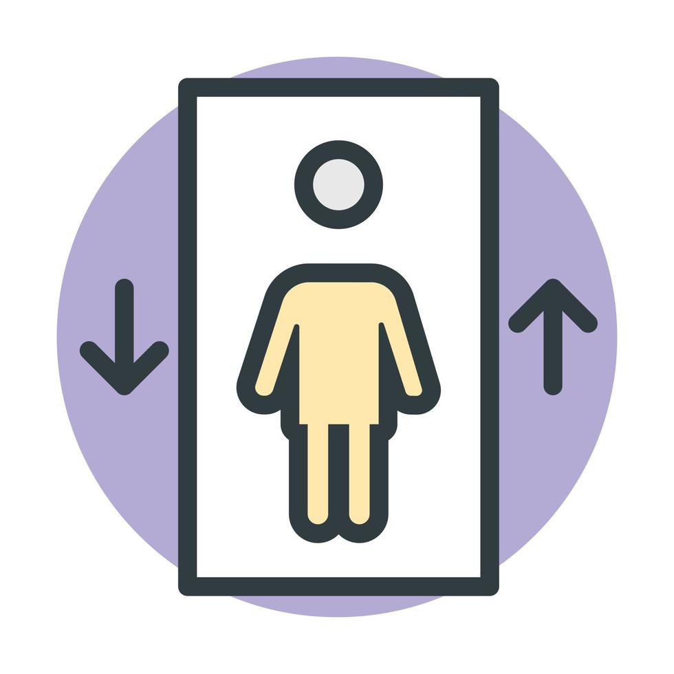 Trendy Elevator Concepts vector