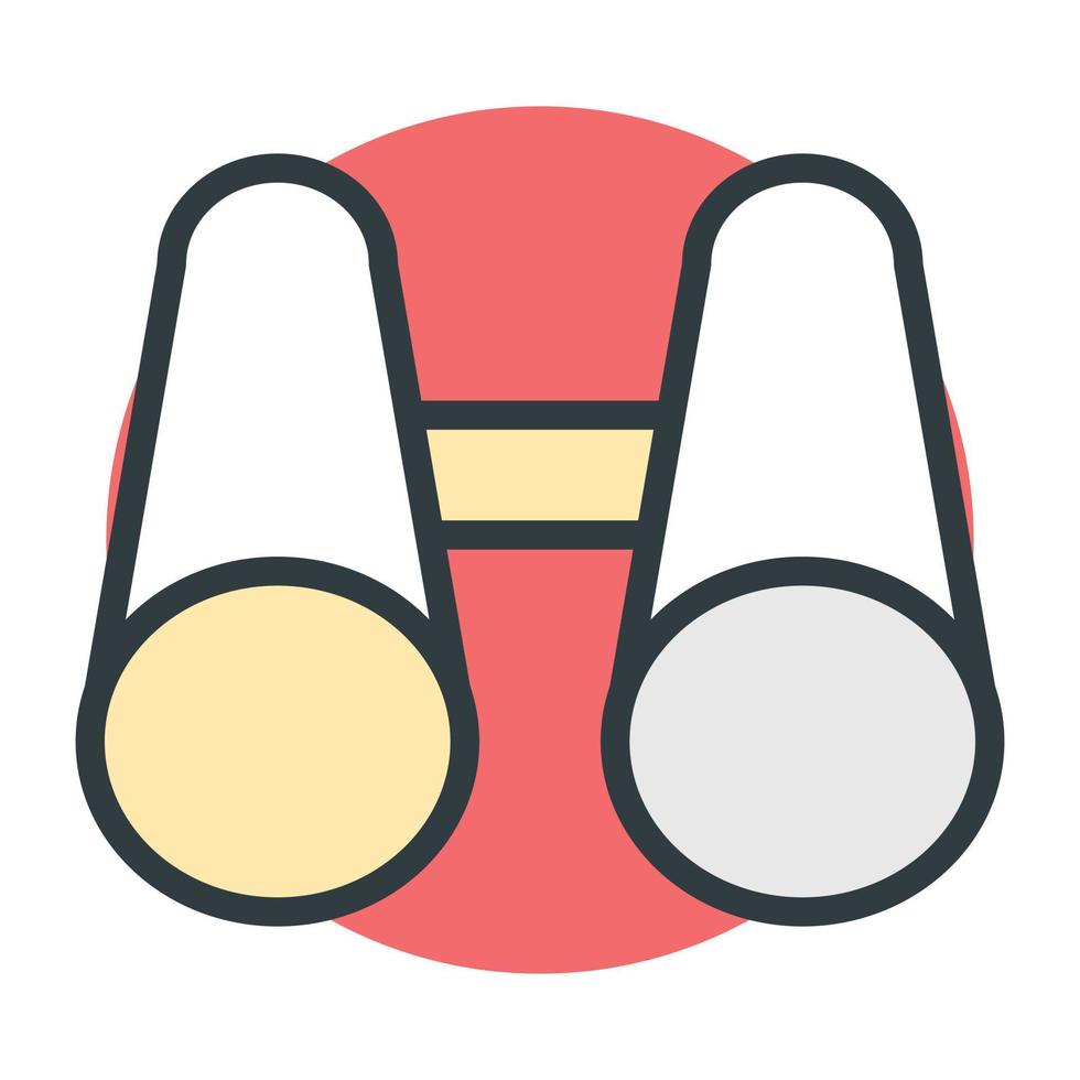 Trendy Binoculars Concepts vector