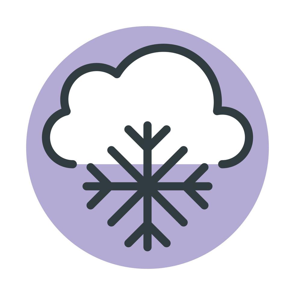 Trendy Snowfall Concepts vector