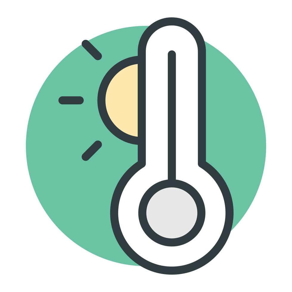 Trendy Thermometer Concepts vector