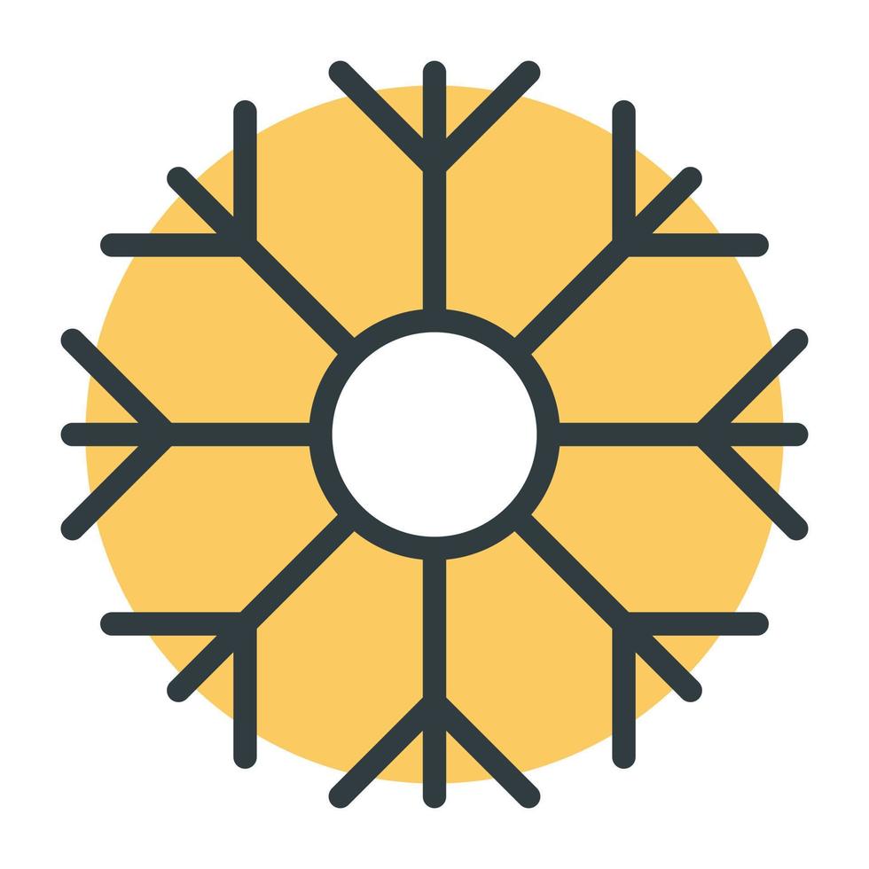 Trendy Snowflake Concepts vector