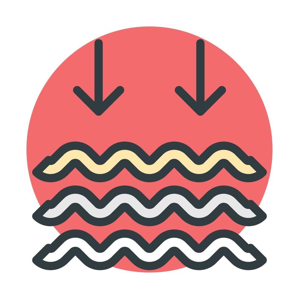 Water Level Down vector