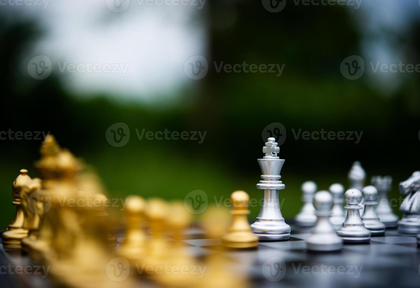 Chess, board games for concepts and contests, and strategies for business success ideas photo