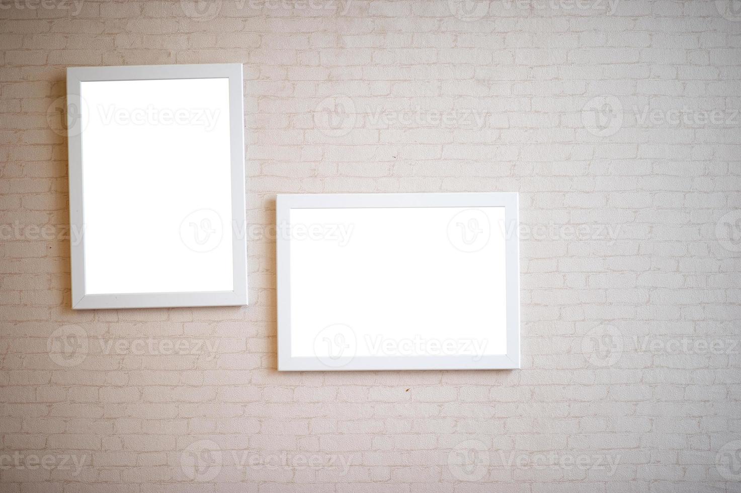 Beautiful frame and white background photo