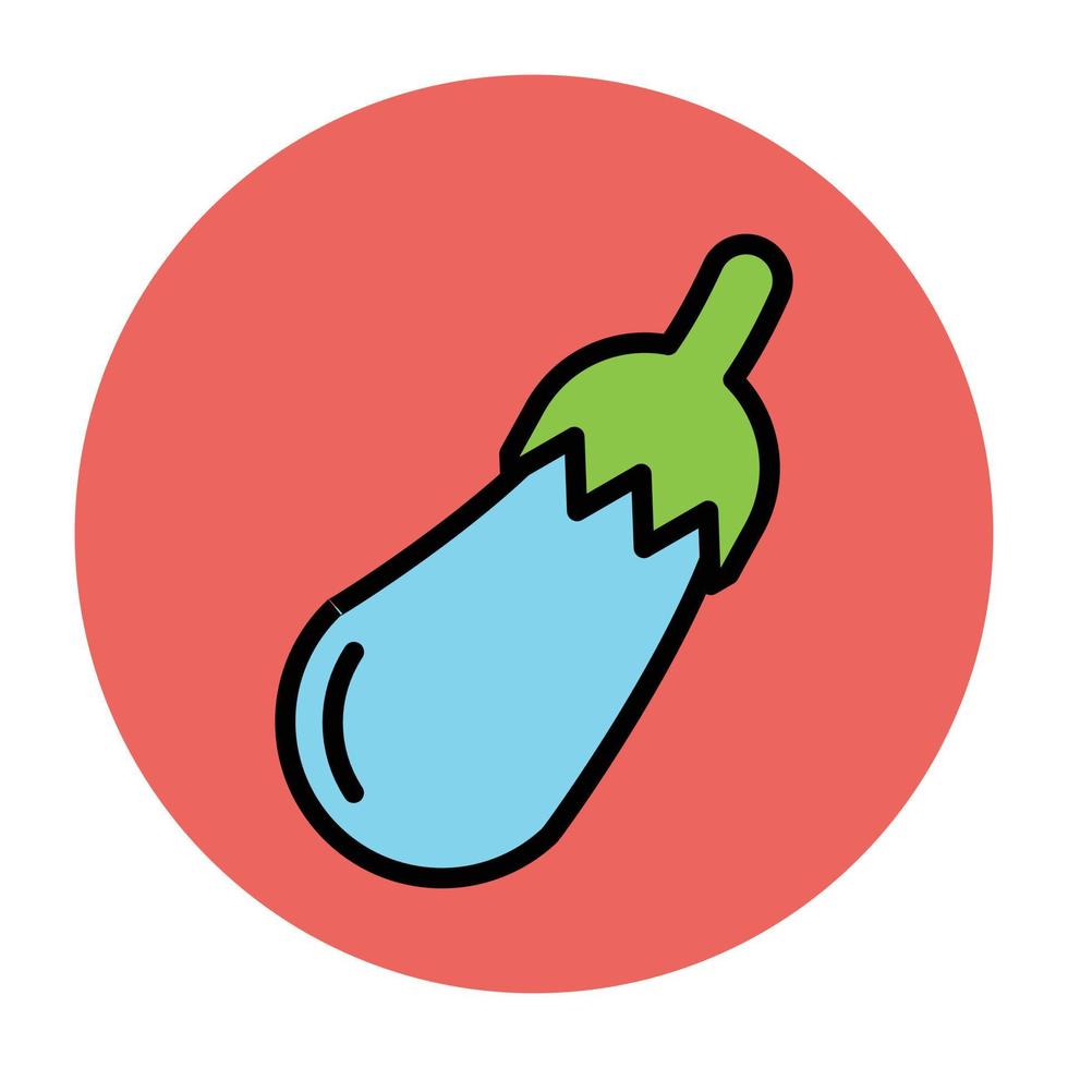 Trendy Brinjal Concepts vector