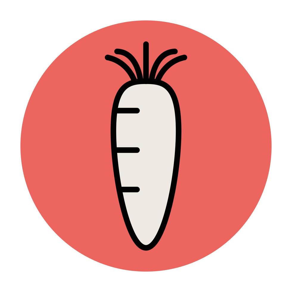 Trendy Carrot Concepts vector