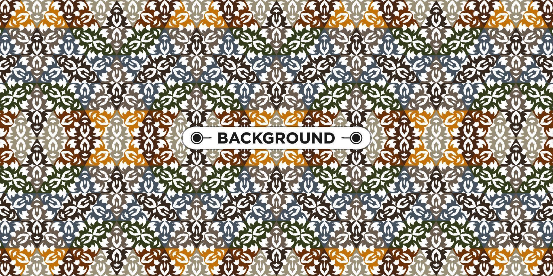 Unique colorful ethnic seamless pattern background vector