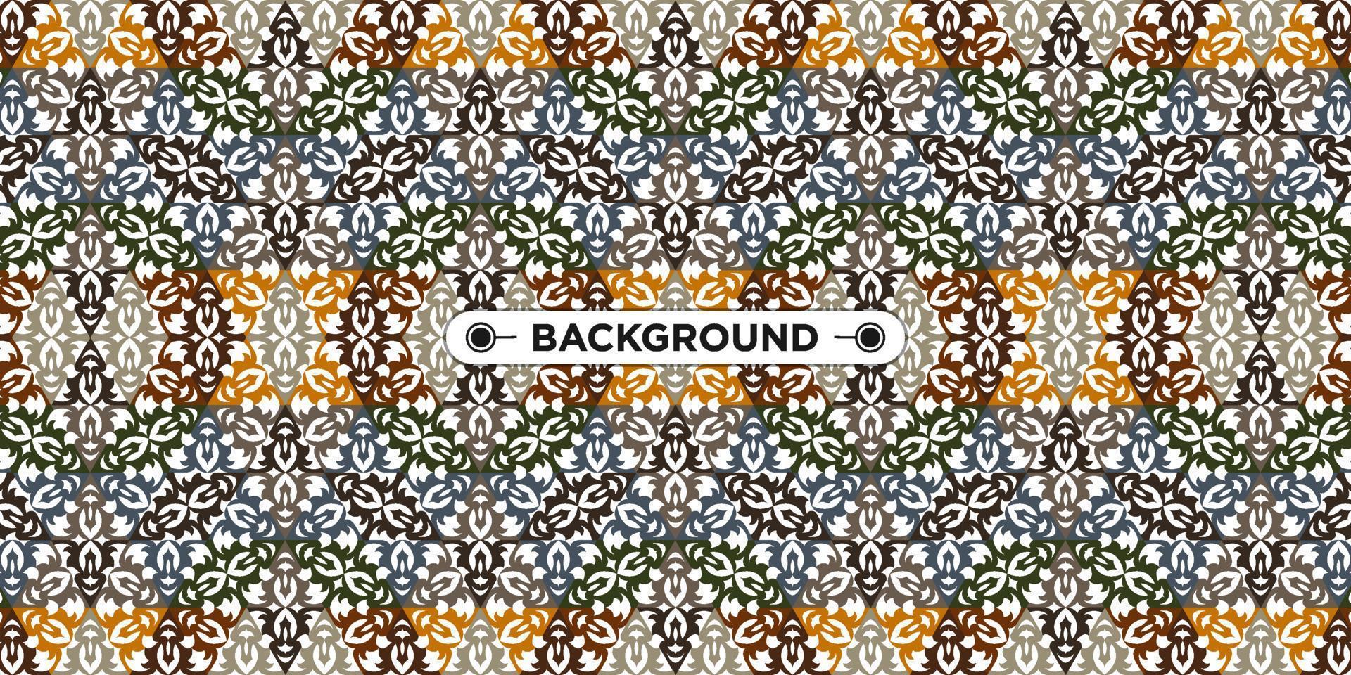 Unique colorful ethnic seamless pattern background vector