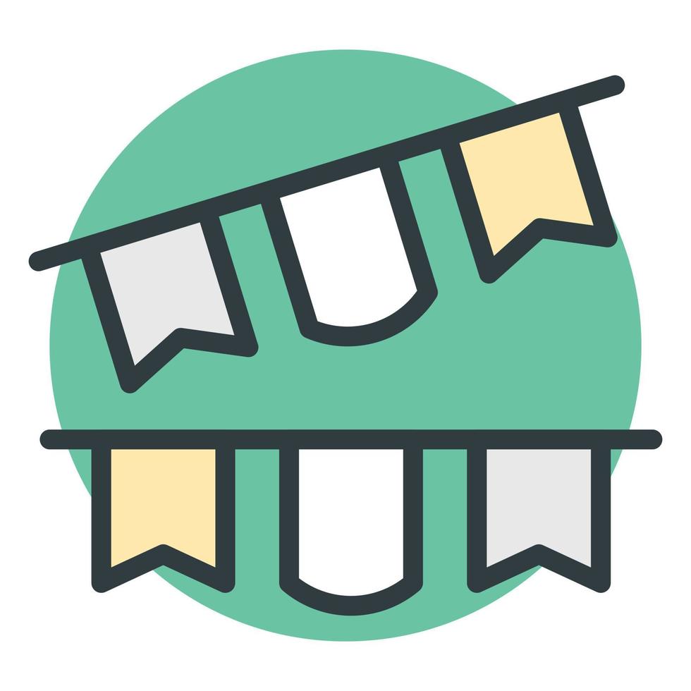 Trendy Buntings Concepts vector
