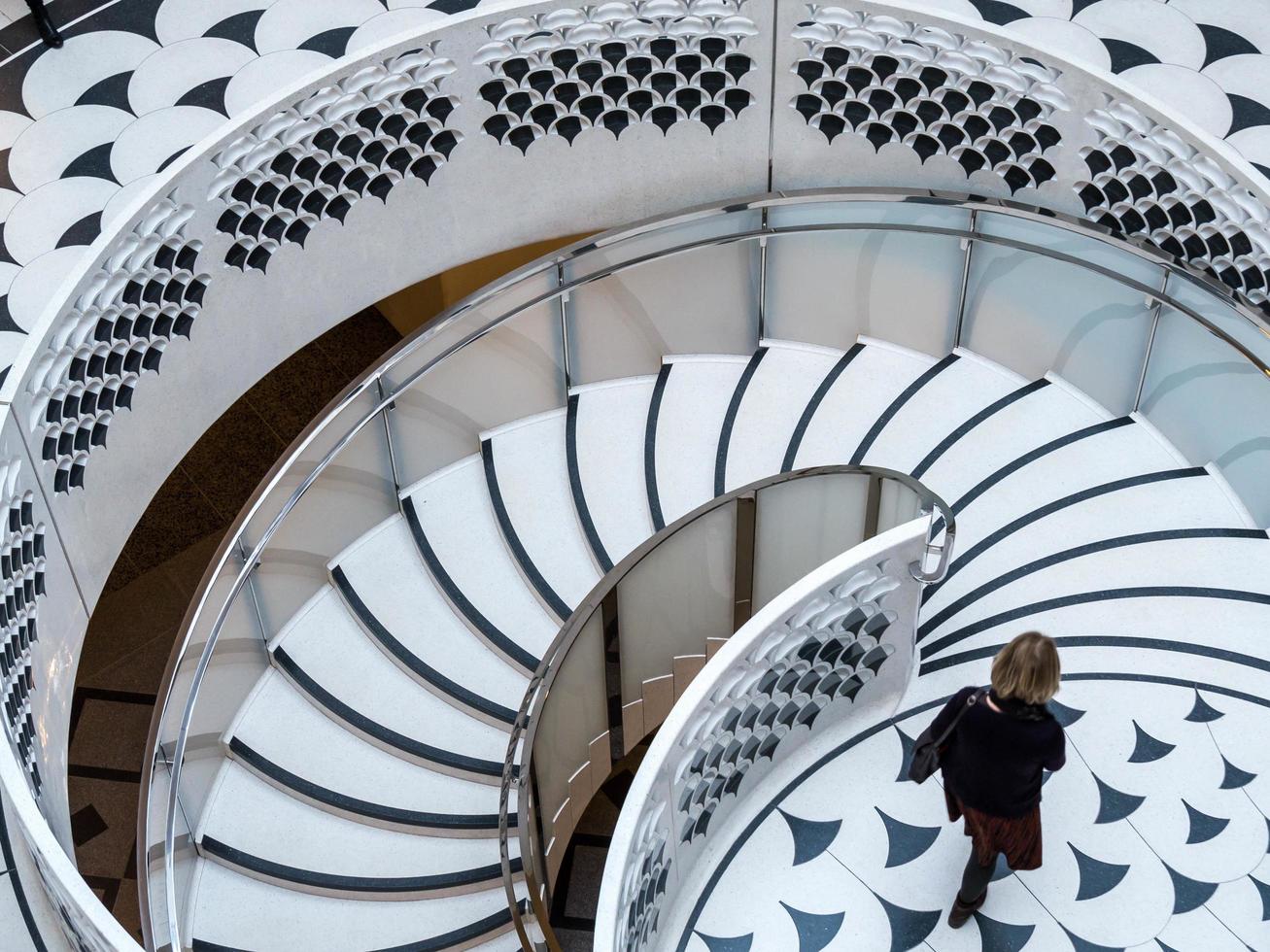 London, Uk, 2014. Tate Britain Spiral Staircase in London photo