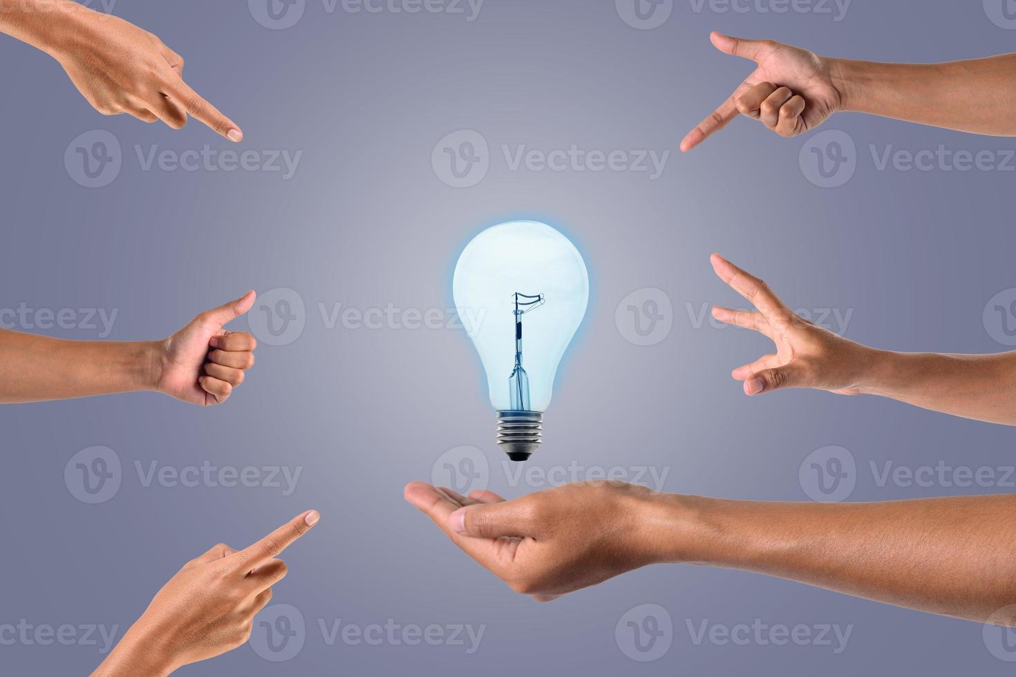 Successful ideas hand In doing business Hand expression concept photo