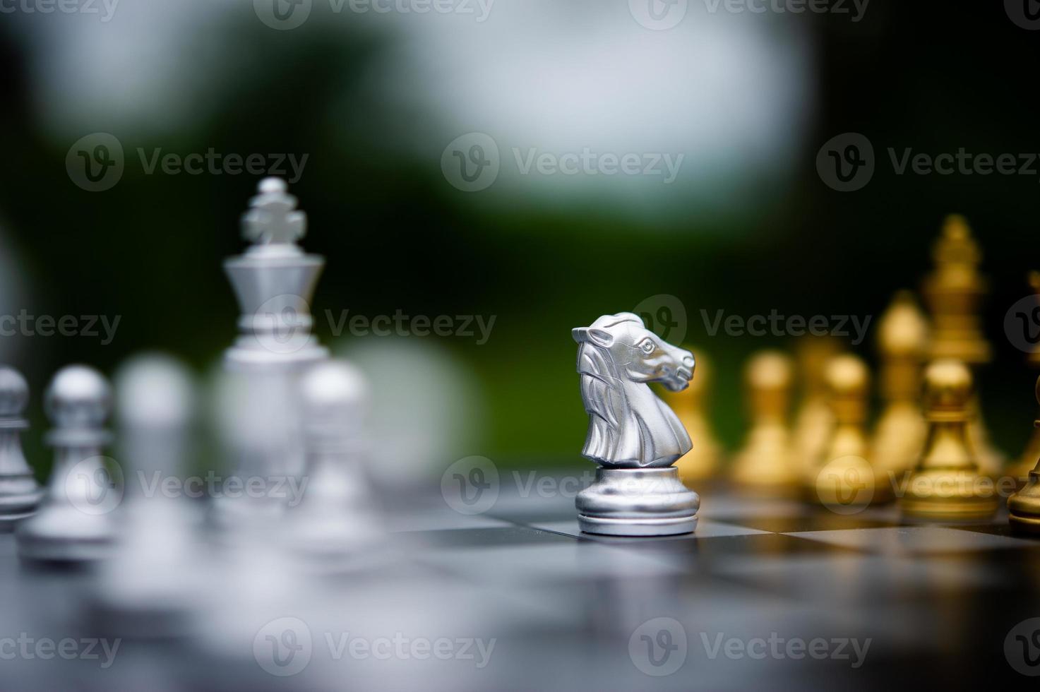 Chess, board games for concepts and contests, and strategies for business success ideas photo