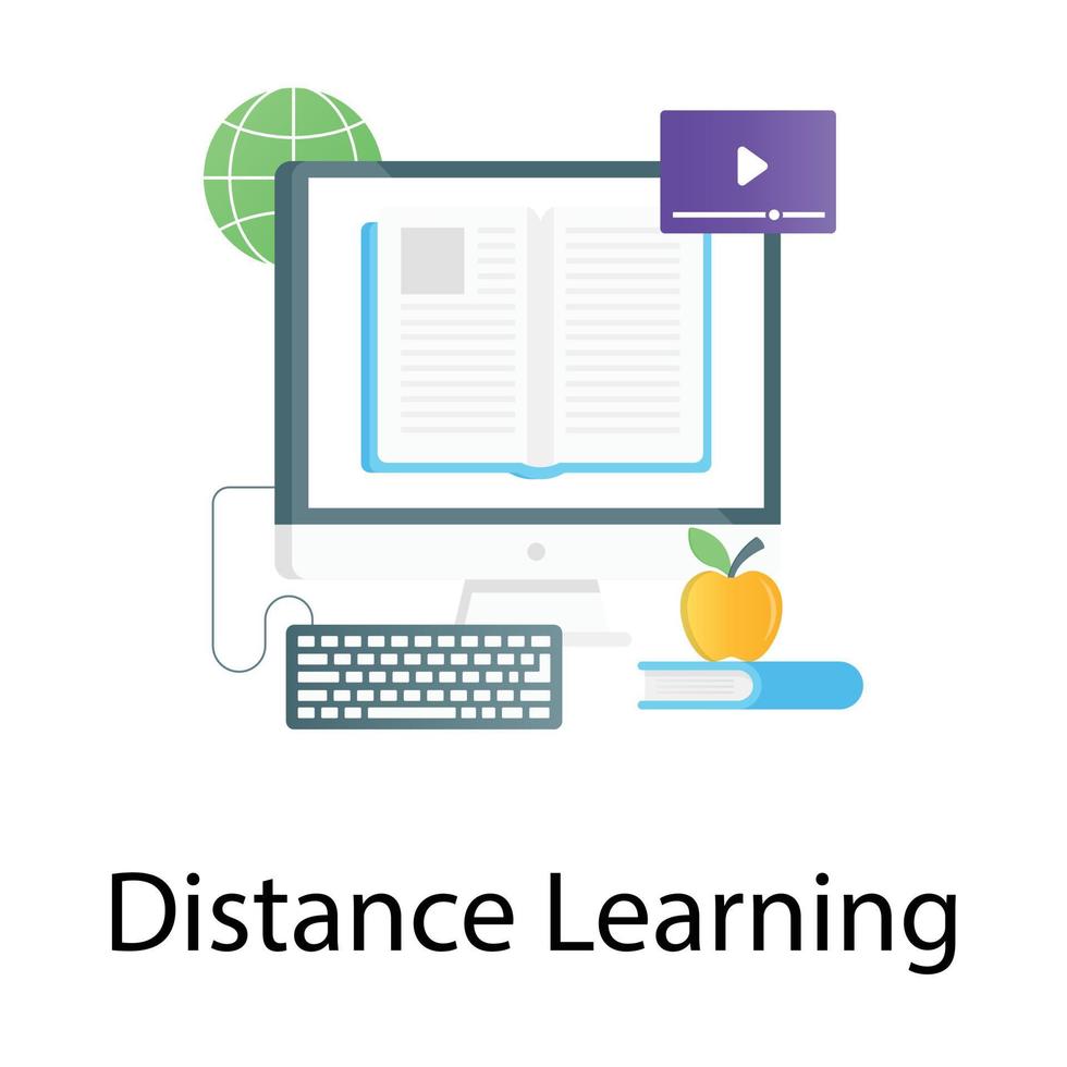 A vector of distance learning, learning application