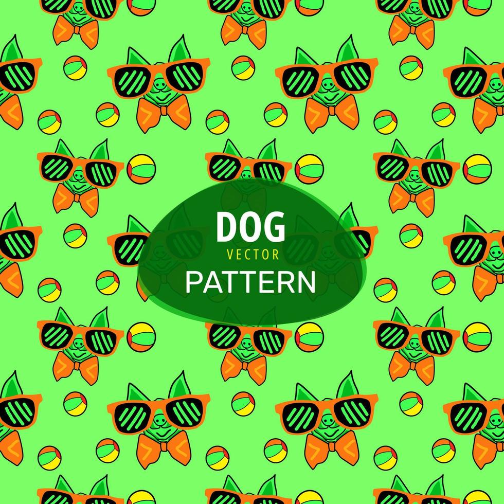 Creative Modern Dog Pattern Design Vector