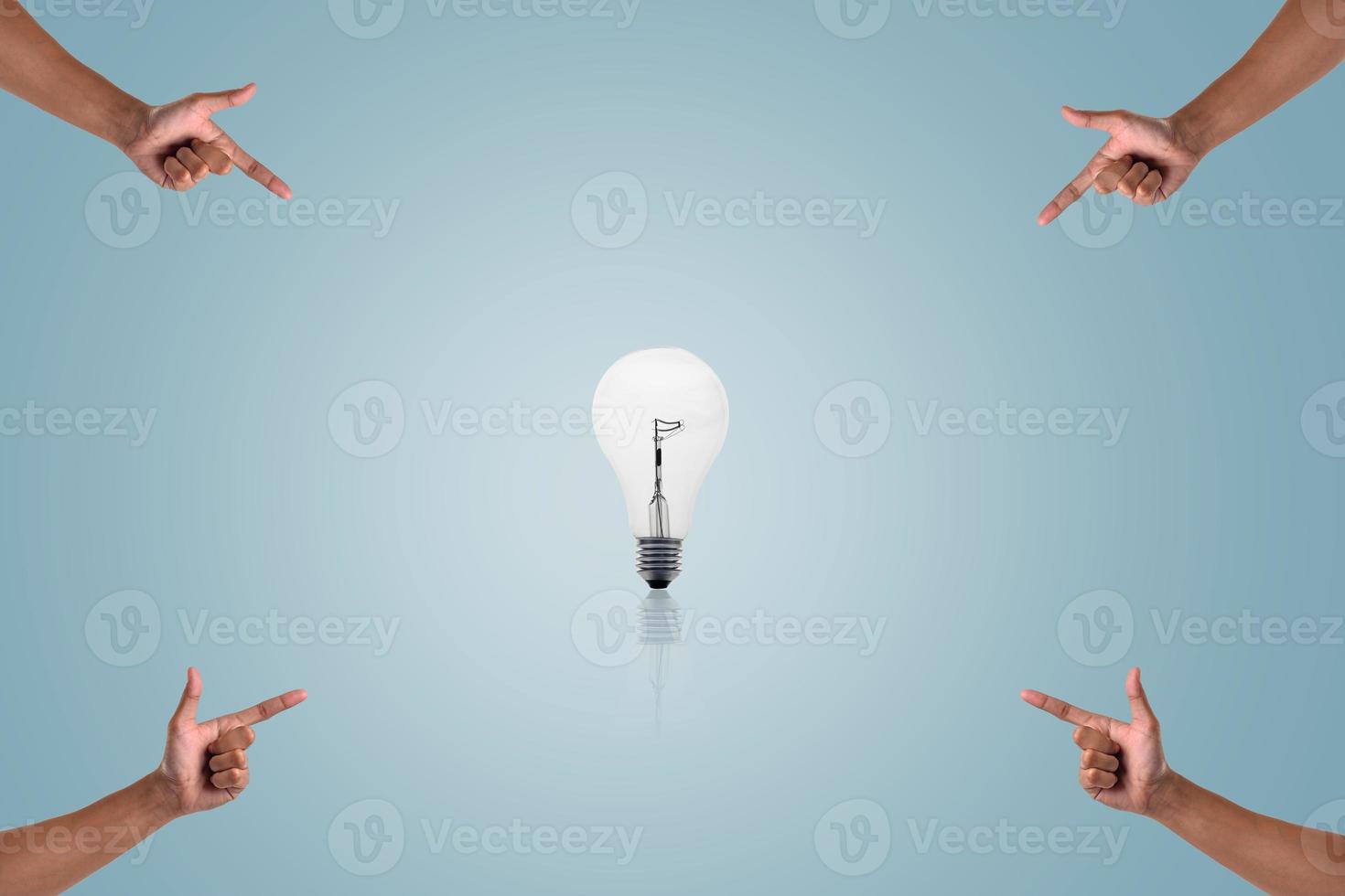 Successful ideas hand In doing business Hand expression concept photo