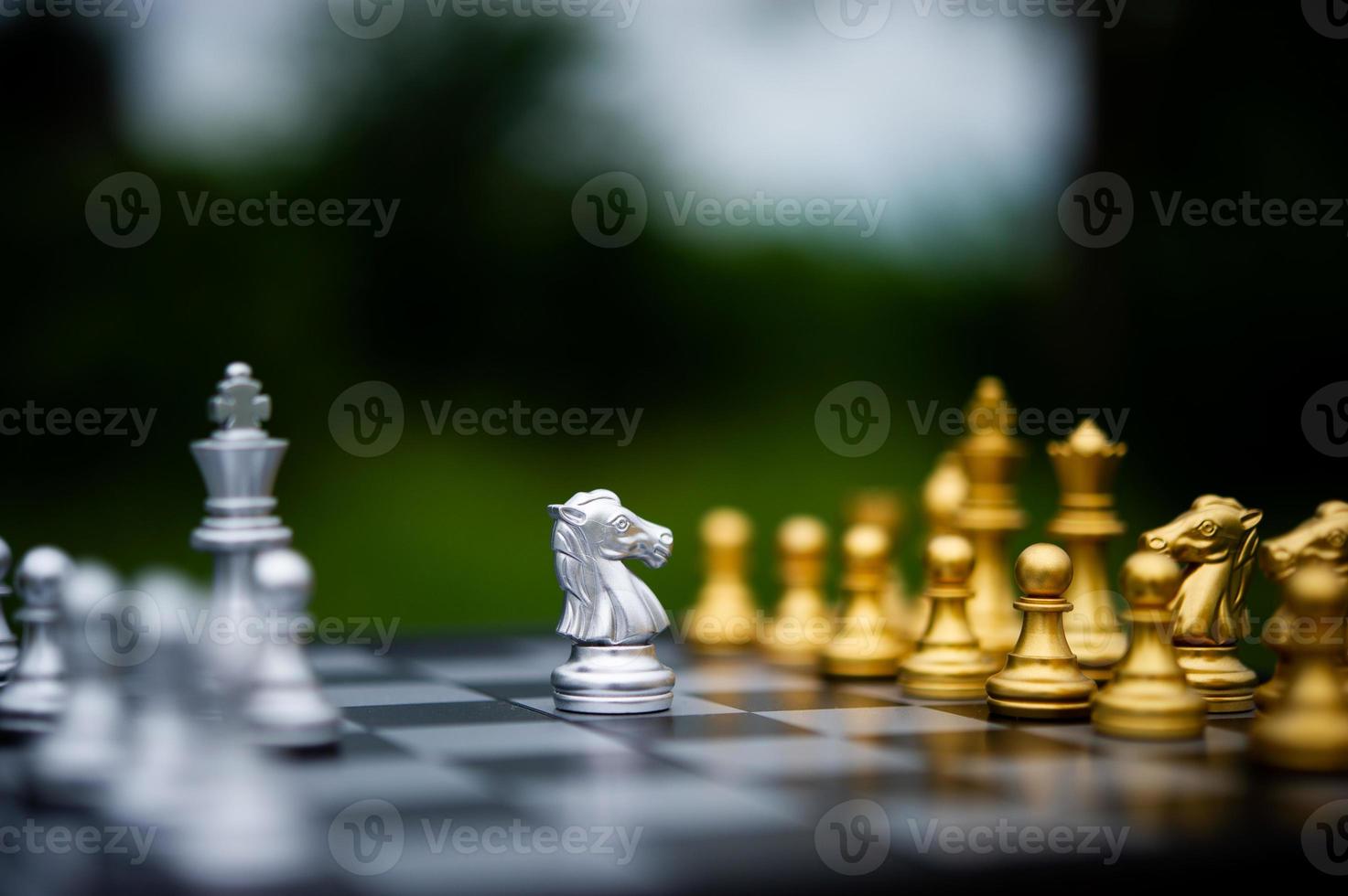 Chess, board games for concepts and contests, and strategies for business success ideas photo