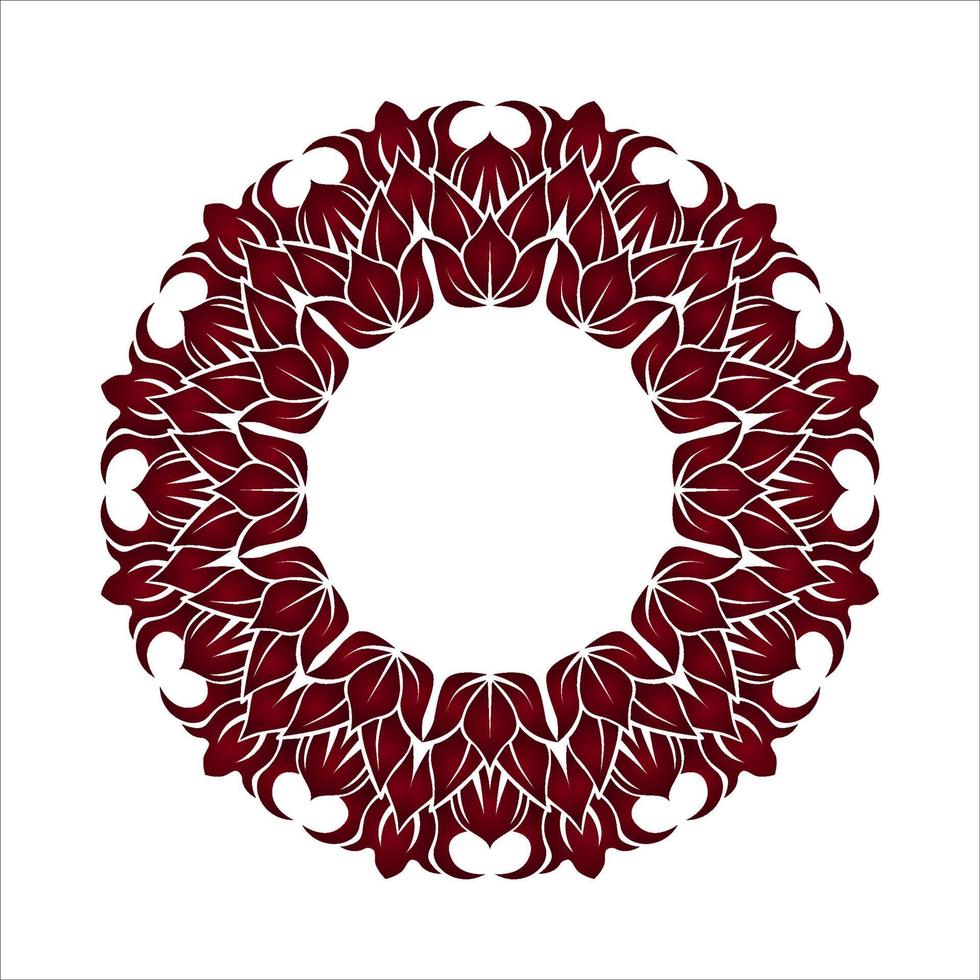 mandala vector, floral motif, nature decorative vector