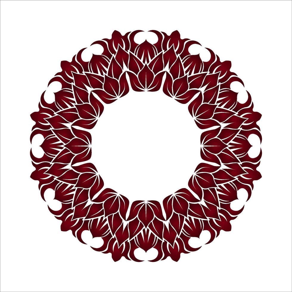 vector de mandala, motivo floral, naturaleza decorativa