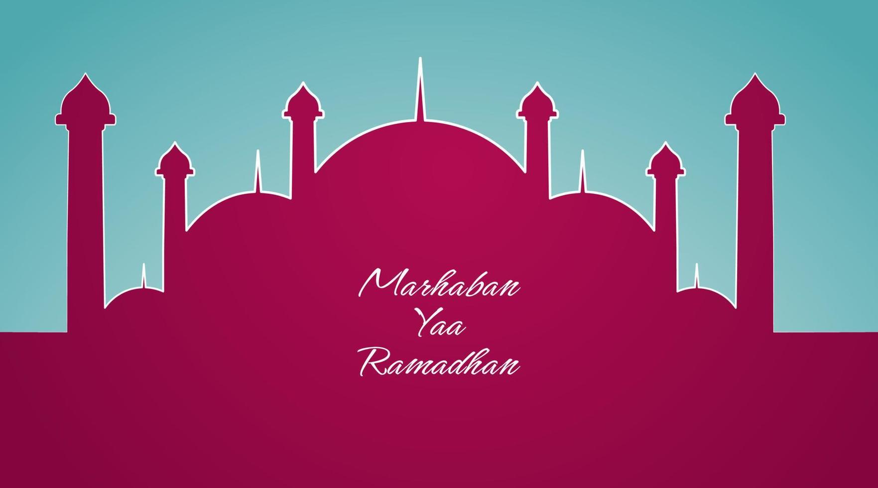 fondo vectorial, banner simple de ramadán vector