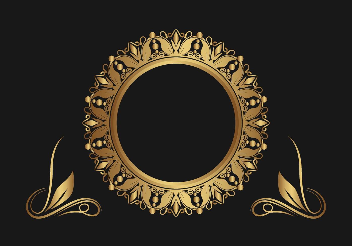 Gold Circle Frame Vector Art, Icons, and Graphics for Free Download