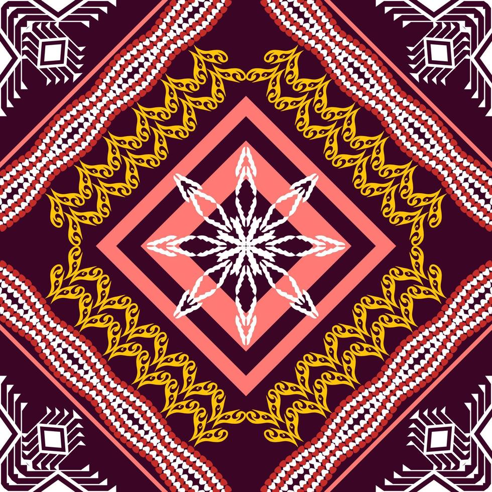 Geometric ethnic oriental traditional pattern.Figure tribal embroidery style.Design for wallpaper,clothing,wrapping,fabric,vector illustration vector