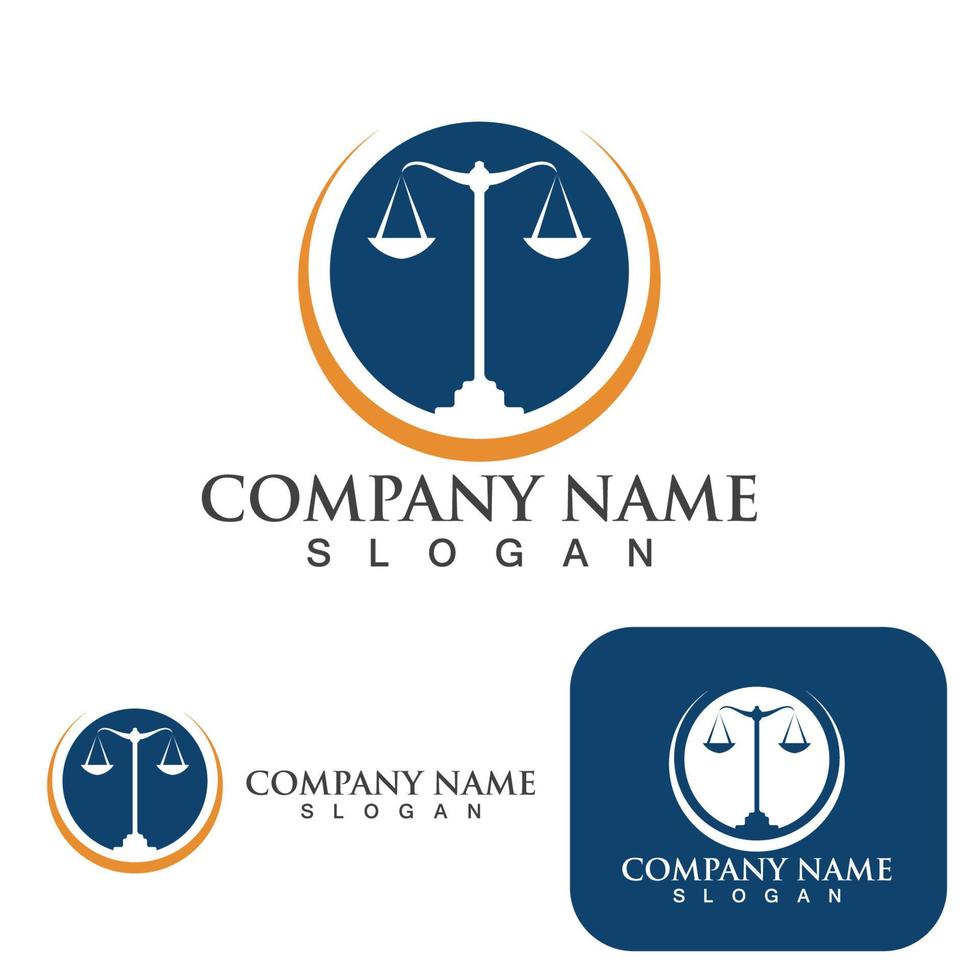 justice law Logo Template vector