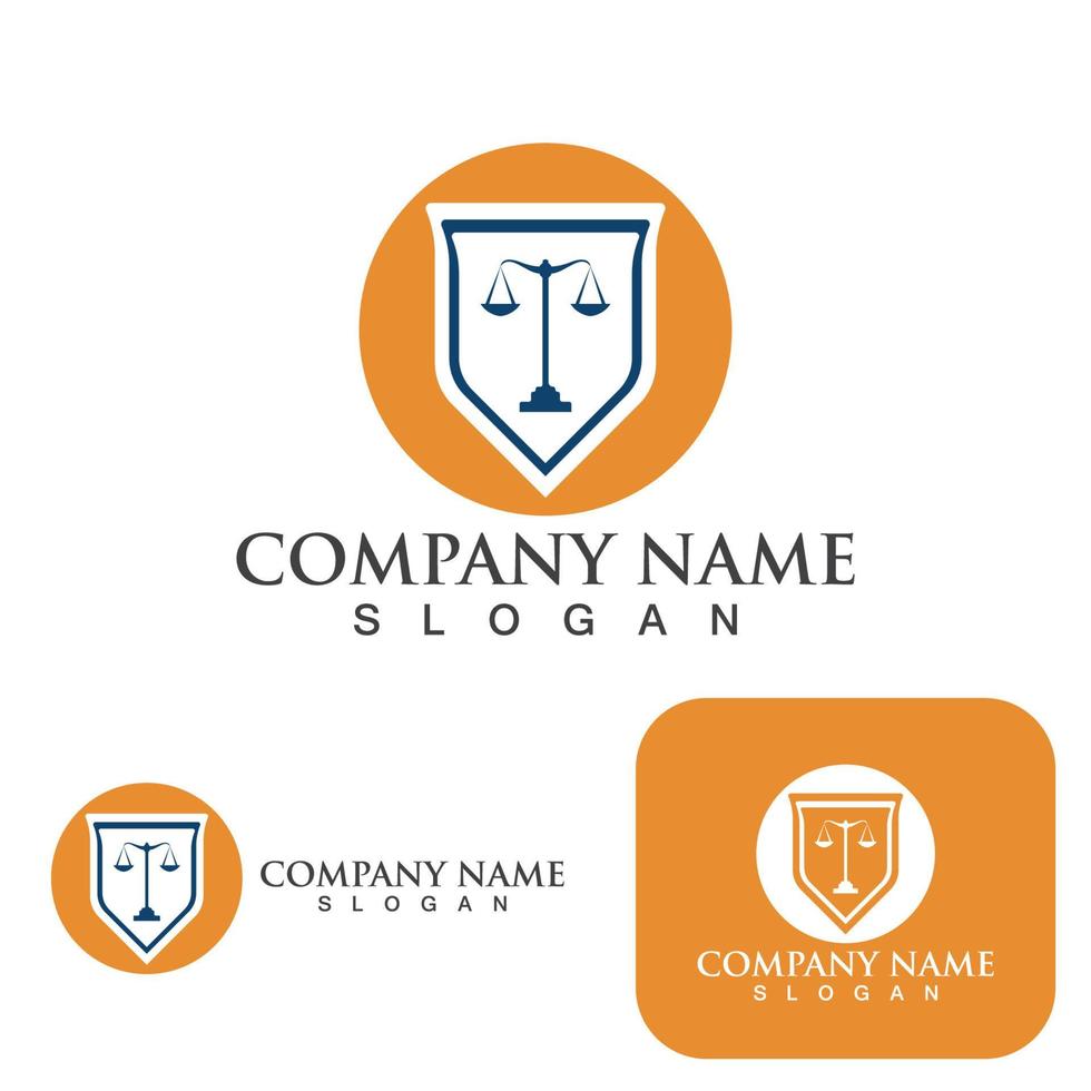justice law Logo Template vector