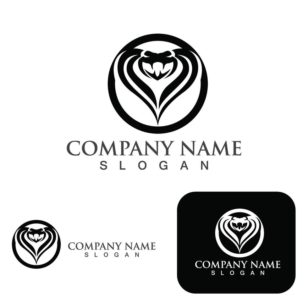 viper snake logo design element. danger snake icon. viper symbol vector