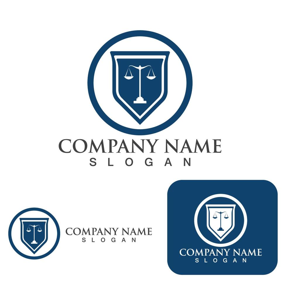 justice law Logo Template vector
