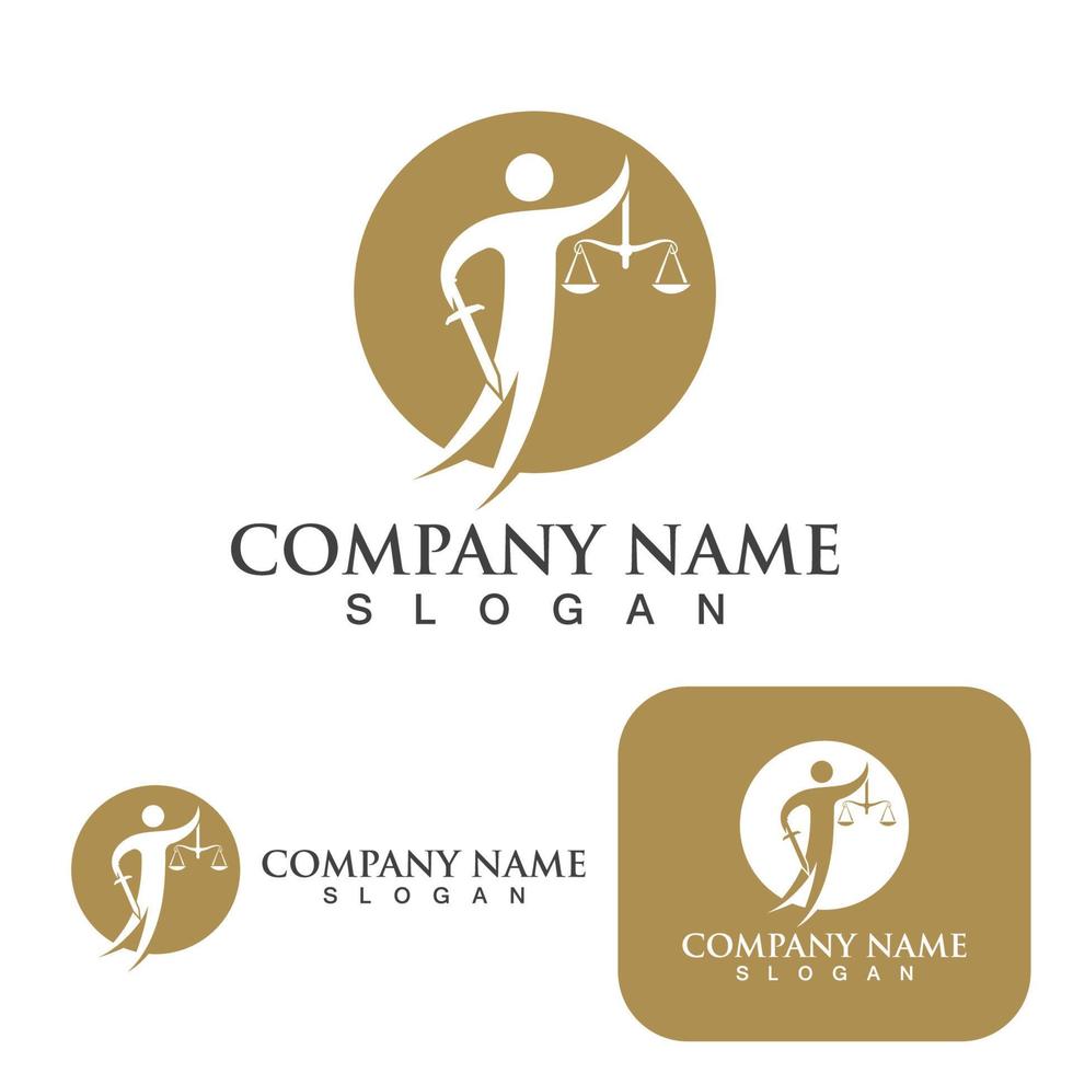 justice law Logo Template vector