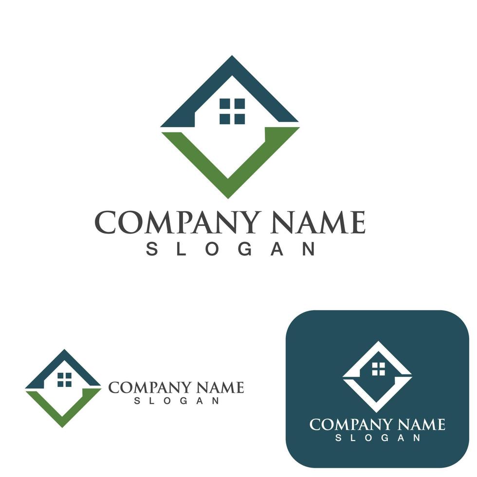 Home and building logo and symbol vector