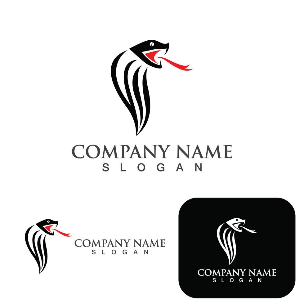 viper snake logo design element. danger snake icon. viper symbol vector