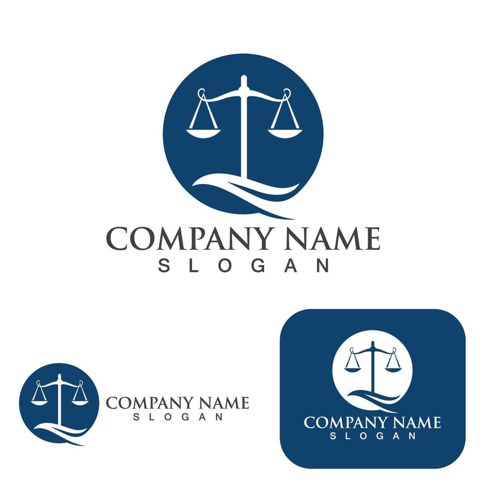 justice law Logo Template vector