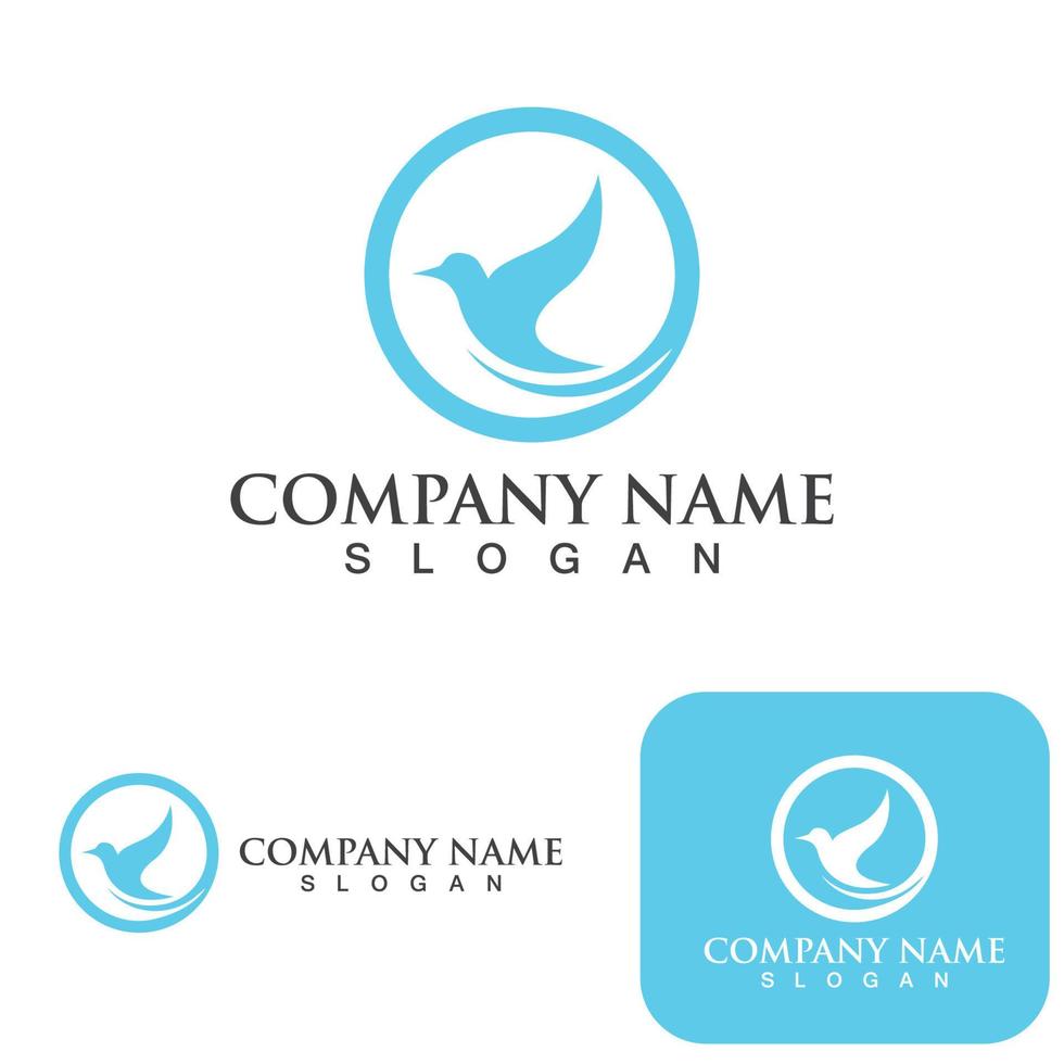 Bird wing Dove icon Template vector illustration