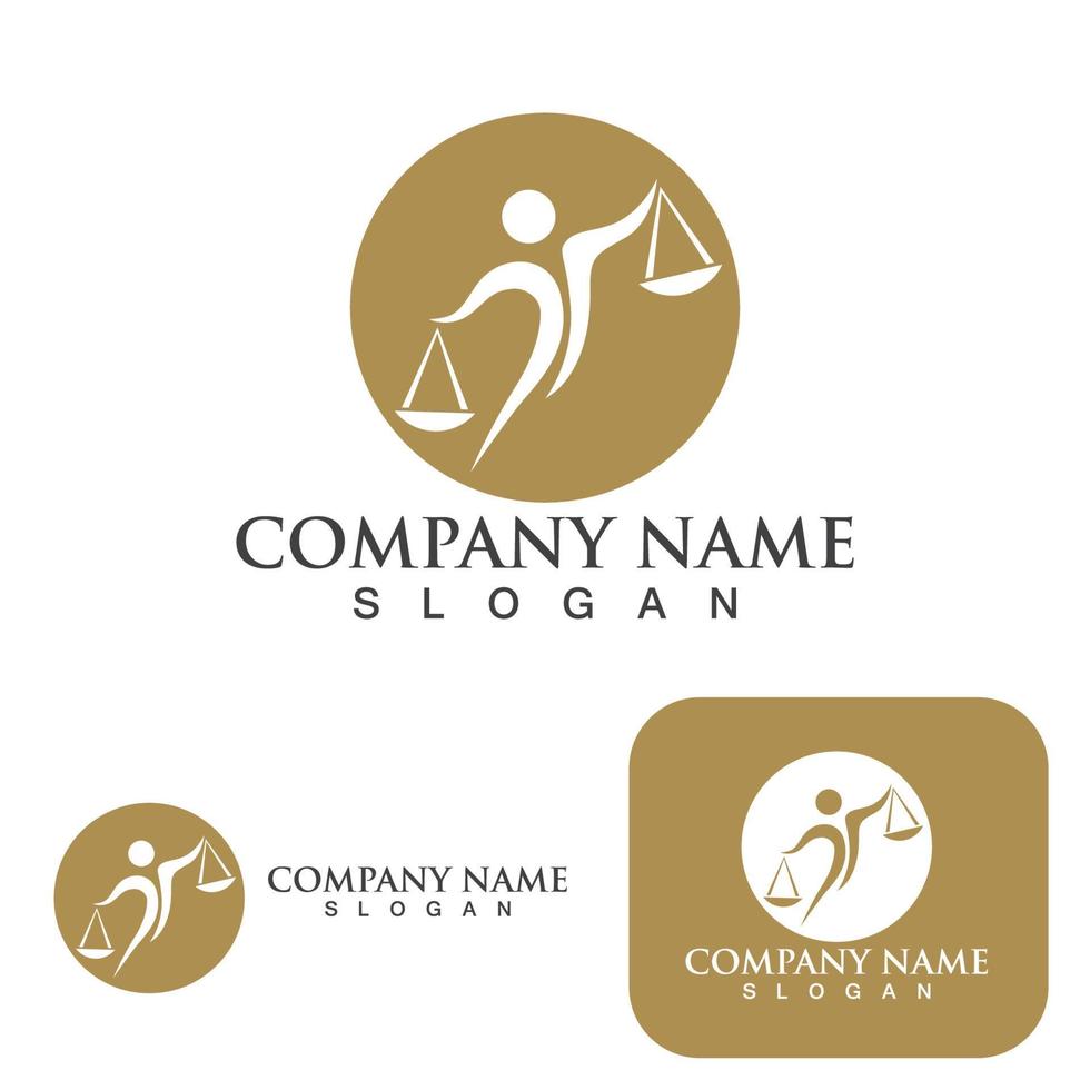 justice law Logo Template vector