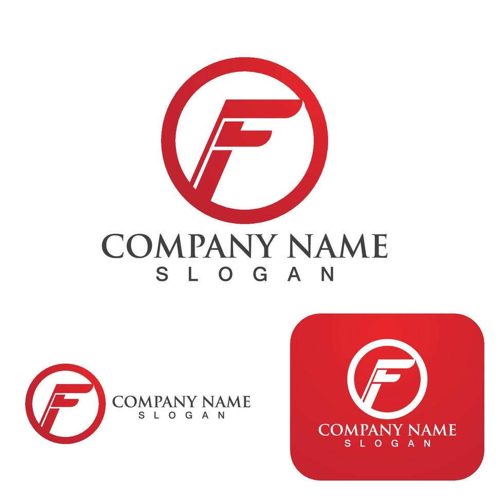 F Letter vector icon