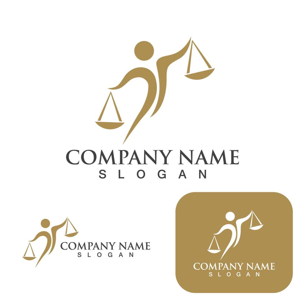 justice law Logo Template vector