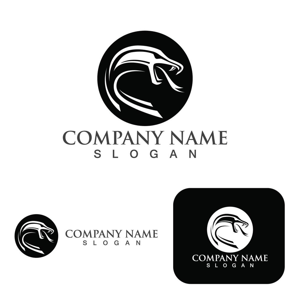 viper snake logo design element. danger snake icon. viper symbol vector