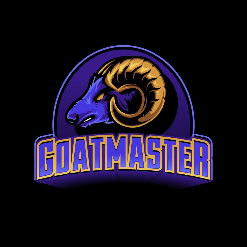 Goat Logo Badge. vector