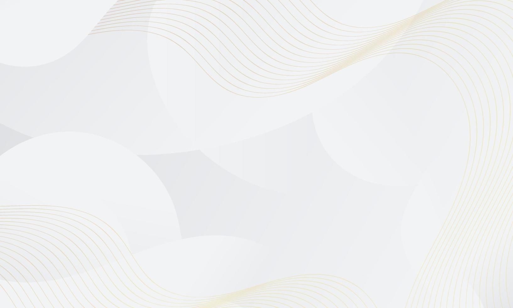 Abstract White Fluid Wave Background vector