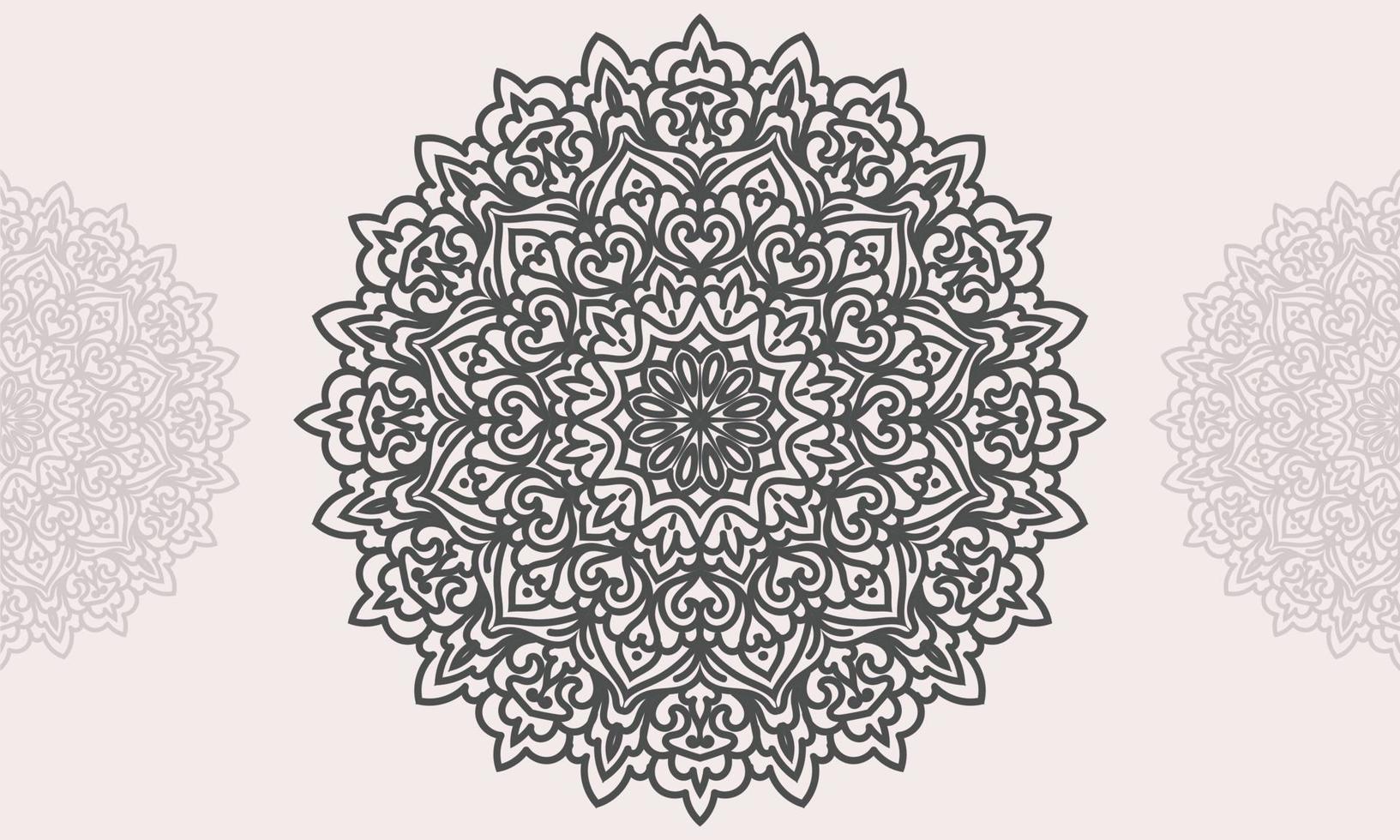 abstract background with ornament. Mandala pattern vector design.